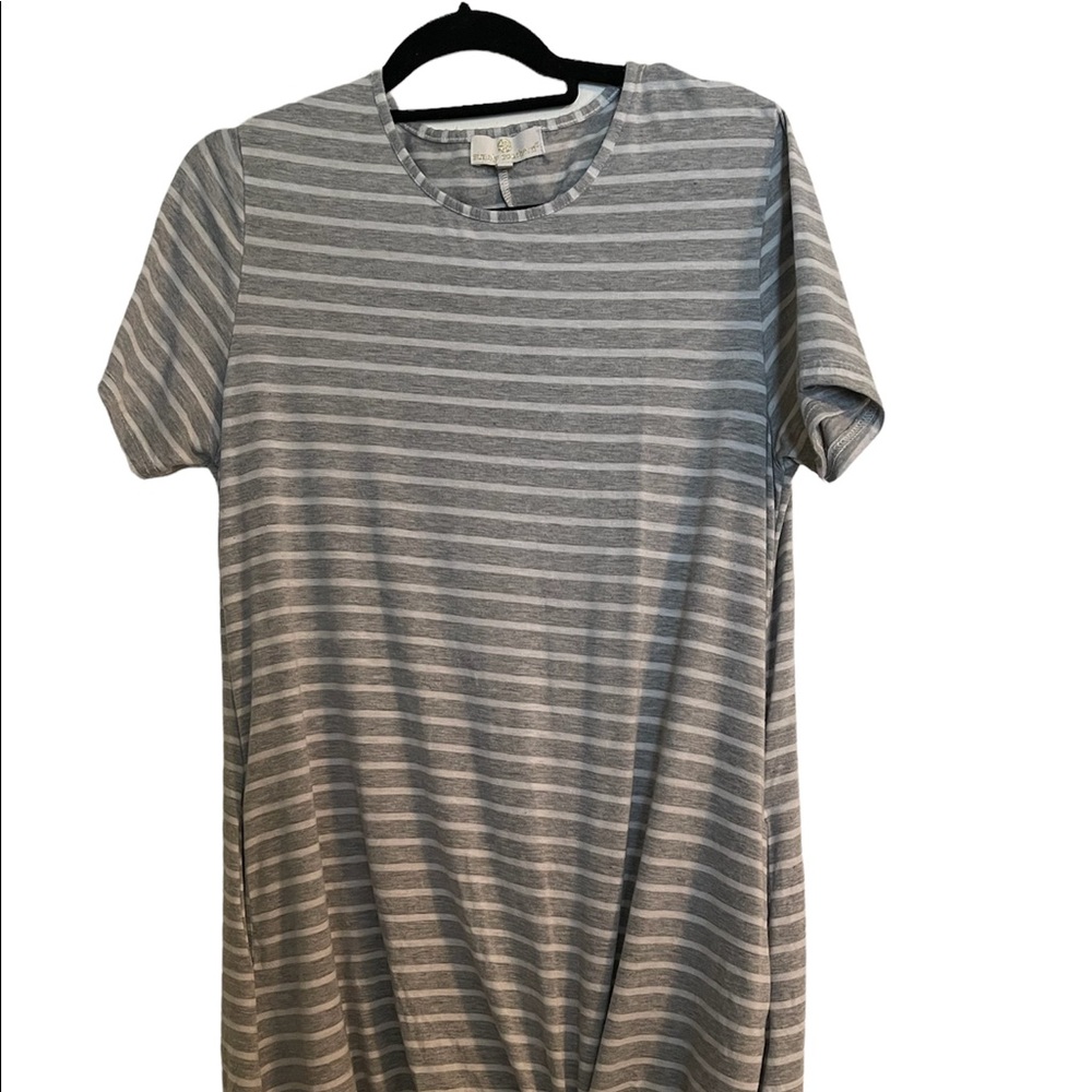 Simply Southern Striped T-Shirt midi dress